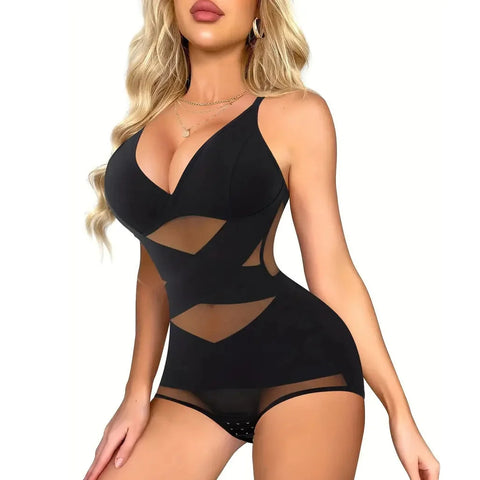 Woobilly® Tummy Control Waist Trainer Mesh Bra Bodysuit