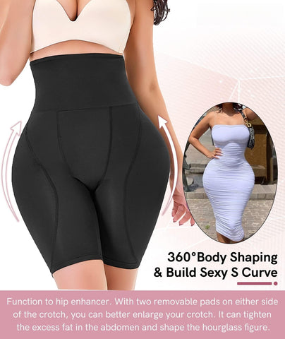 High Waist Hip-Padded Shapewear Shorts