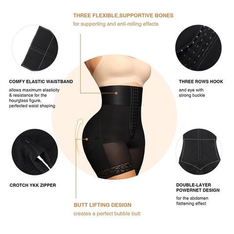 Boned Sculpt High Waist Shorts