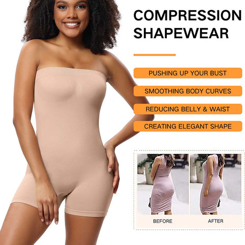 Woobilly® Detachable Strap Shapewear Bodysuit