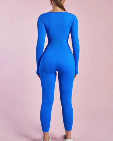 Long Sleeve Full Body Shaper Bodysuit