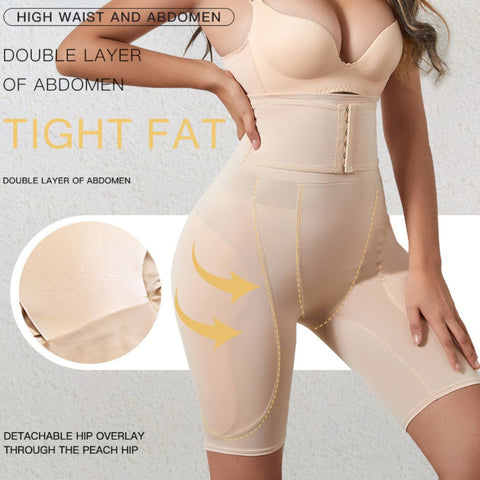 High Waist Hip-Padded Shapewear Shorts