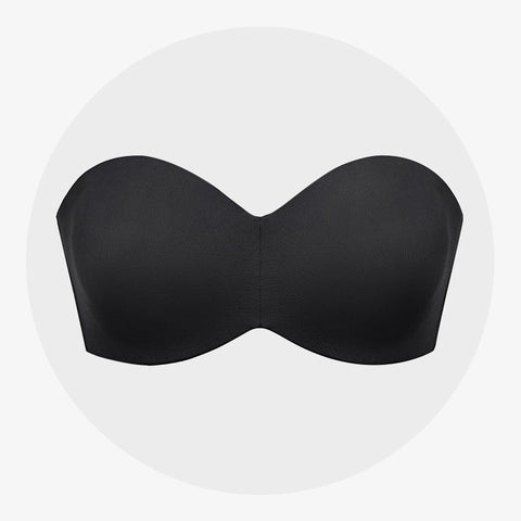 Woobilly®Full Support Non-Slip Convertible Bandeau Bra-Black