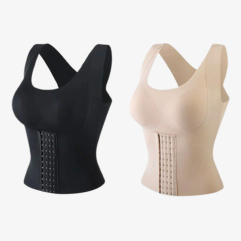 3-in-1 Waist Buttoned Bra Shapewear