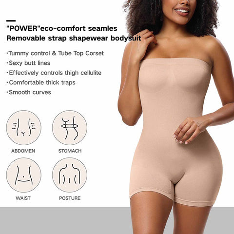 Woobilly® Detachable Strap Shapewear Bodysuit