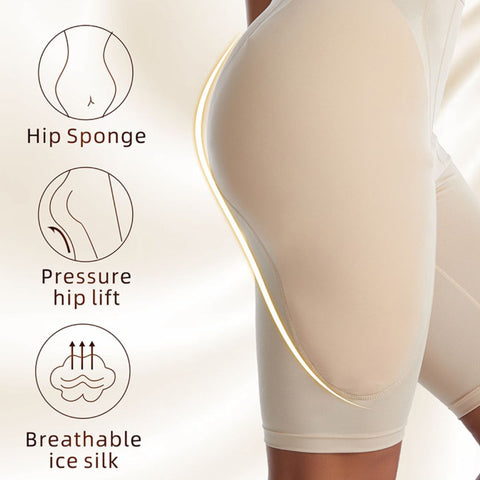 High Waist Hip-Padded Shapewear Shorts