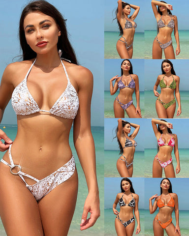 Women's sexy hollow bikini set