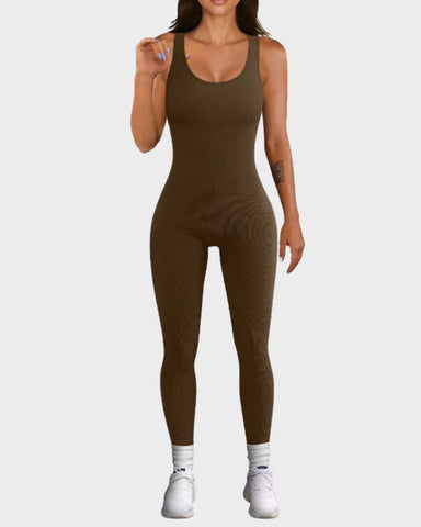 Ribbed Tummy Slimming Shaper Bodysuit