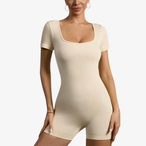 Basic Snatched T-Sleeve Romper