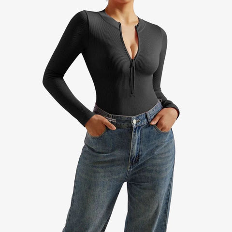 Knit Ribbed Seamless Bodysuit