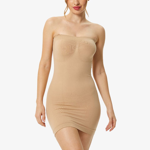 Strapless Shapewear Slips for Under Dresses Adjustable Tummy Control Slip Cami Dress