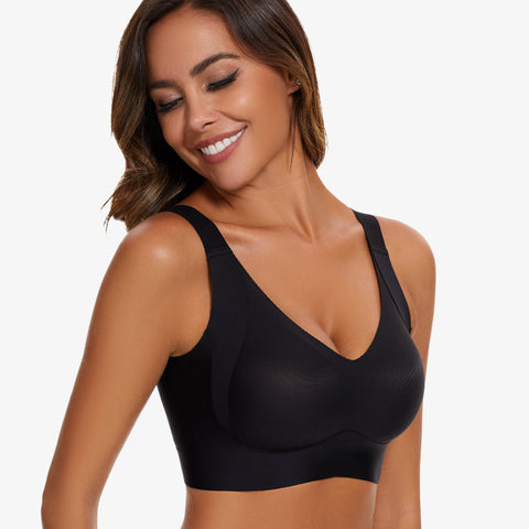 Woobilly®Enhanced w Support Adjustment Comfort Bra-Black+Grey+Nude