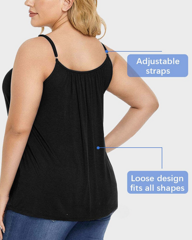 Woobilly® Fly Free Cooling Camisole with Built-in Bra