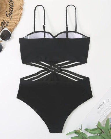 Woobilly® hallow out one-piece swimsuit