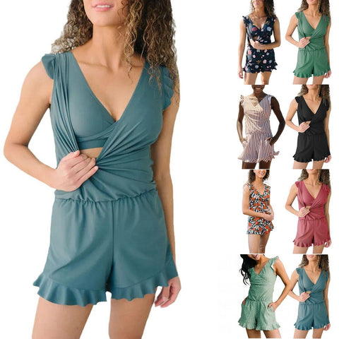 Built-in Bra Swim Romper