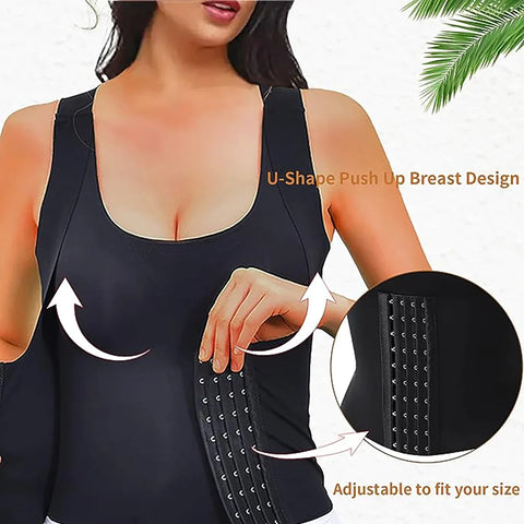 3-in-1 Waist Buttoned Bra Shapewear